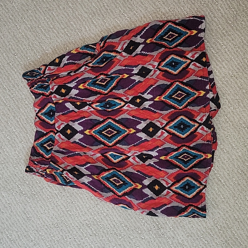 Material Girl XS Casual Printed Skirt